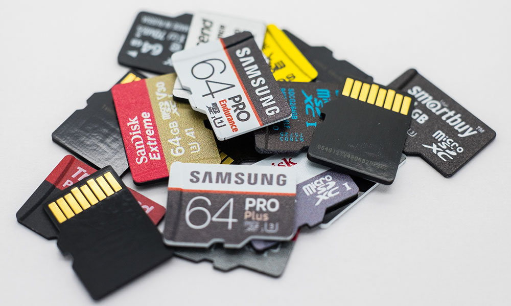 MicroSD memory cards