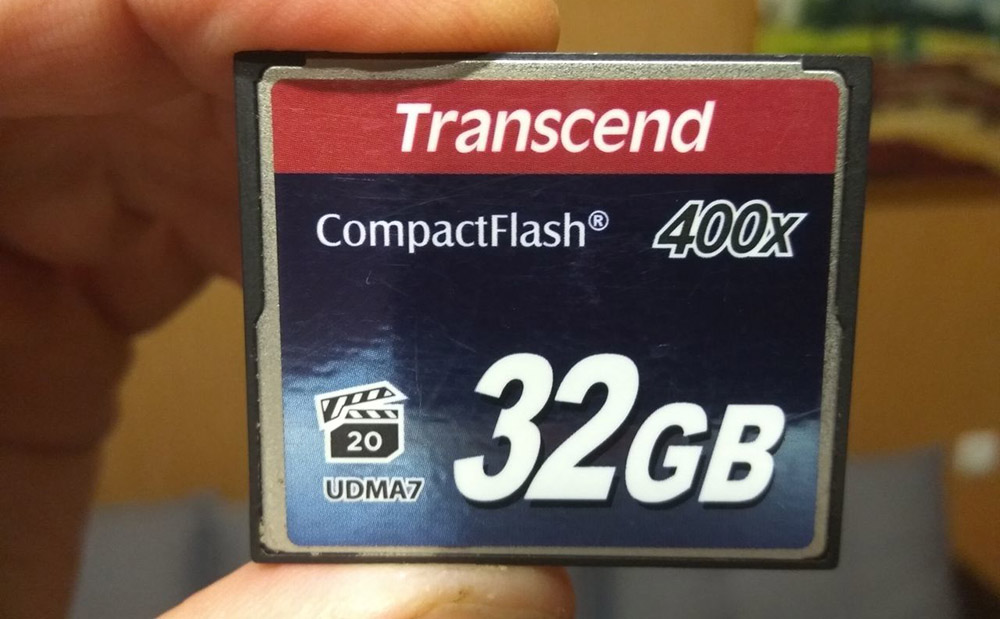 CompactFlash memory card