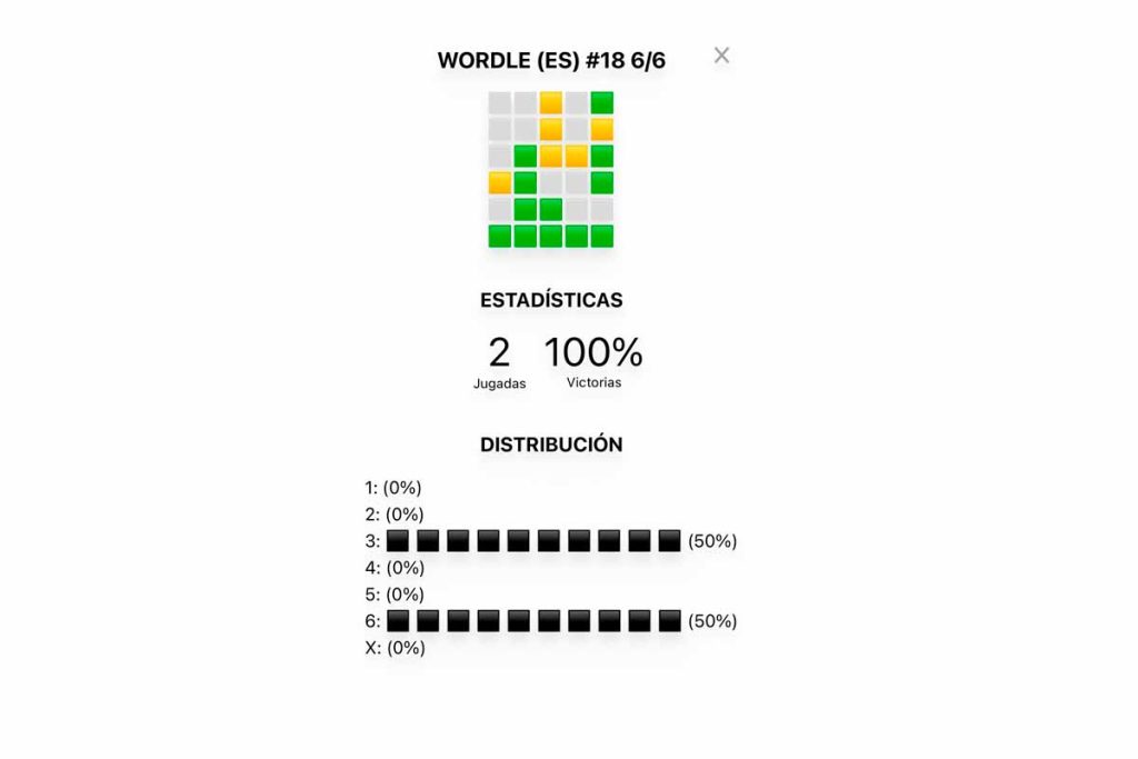 WHAT DO NEW PERCENTAGES MEAN THOSE THAT APPEAR IN WORDLE