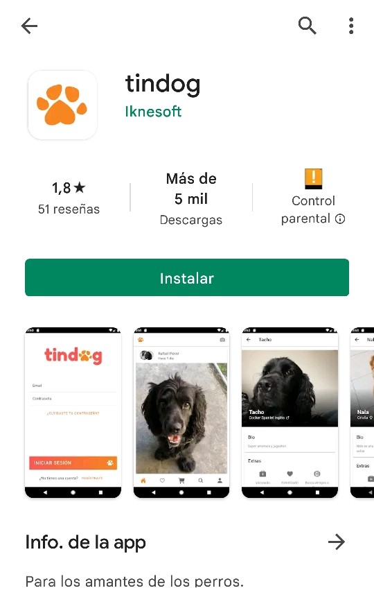This is the Tinder for dogs with which to find a partner in Spain 4