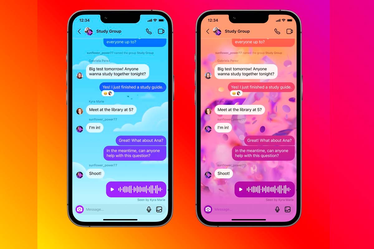 How to change the wallpaper in your private Instagram chats 1