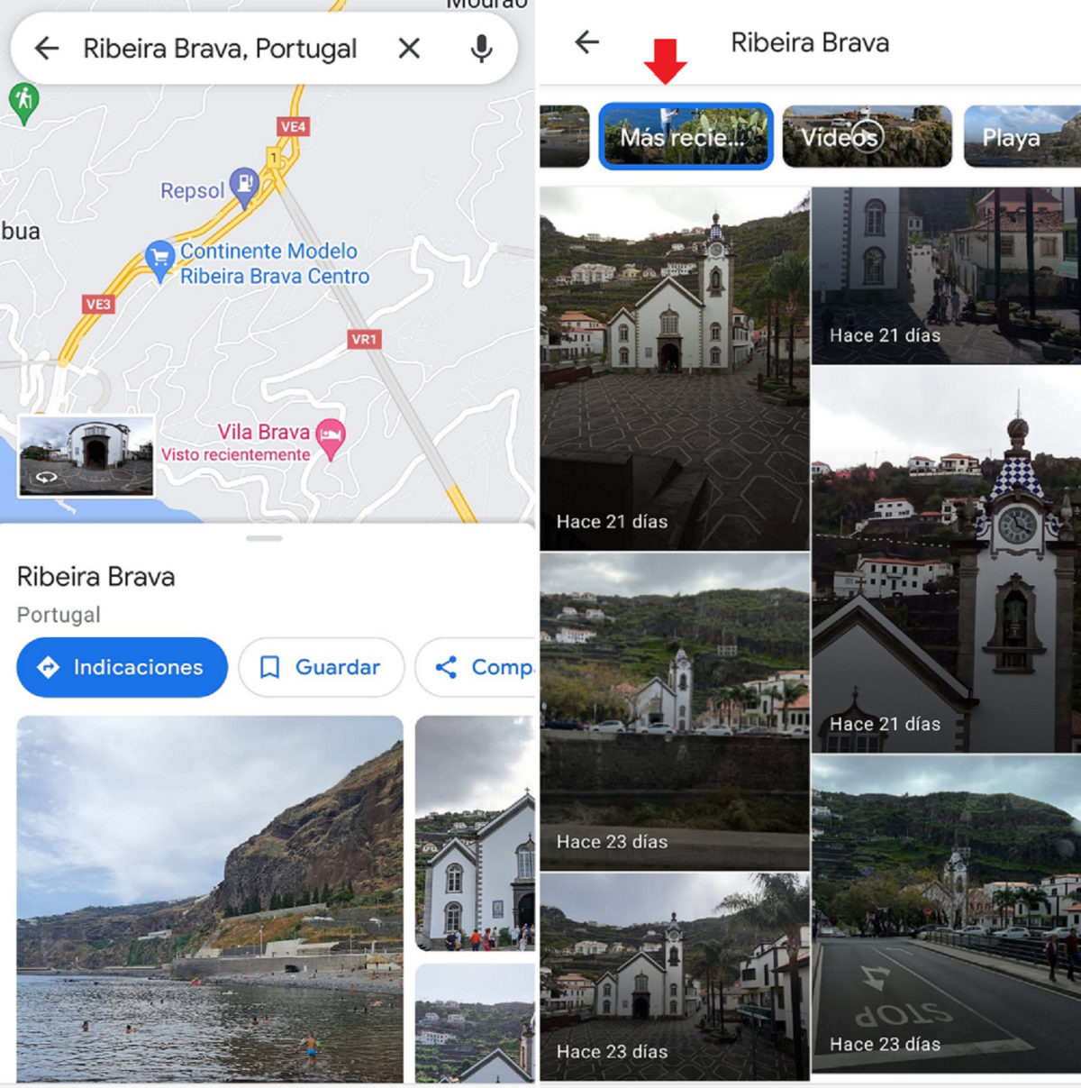 How to review old images of places on Google Maps