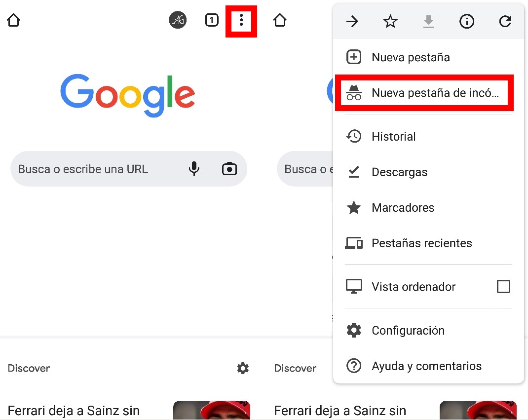 How to create a shortcut to Google Chrome incognito mode on mobile 2