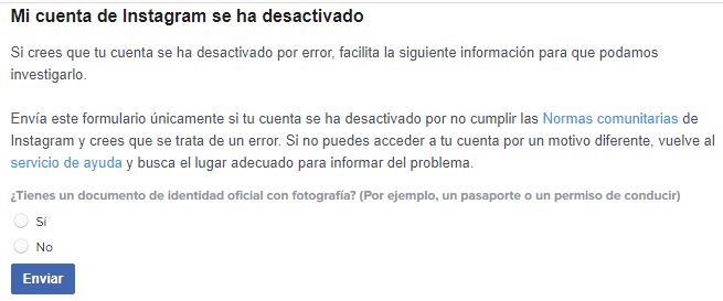 Instagram: We have detected suspicious activity on your account and have temporarily blocked it 4