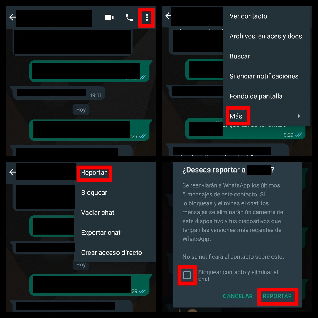 WhatsApp message with threats what to do and how to save them 2