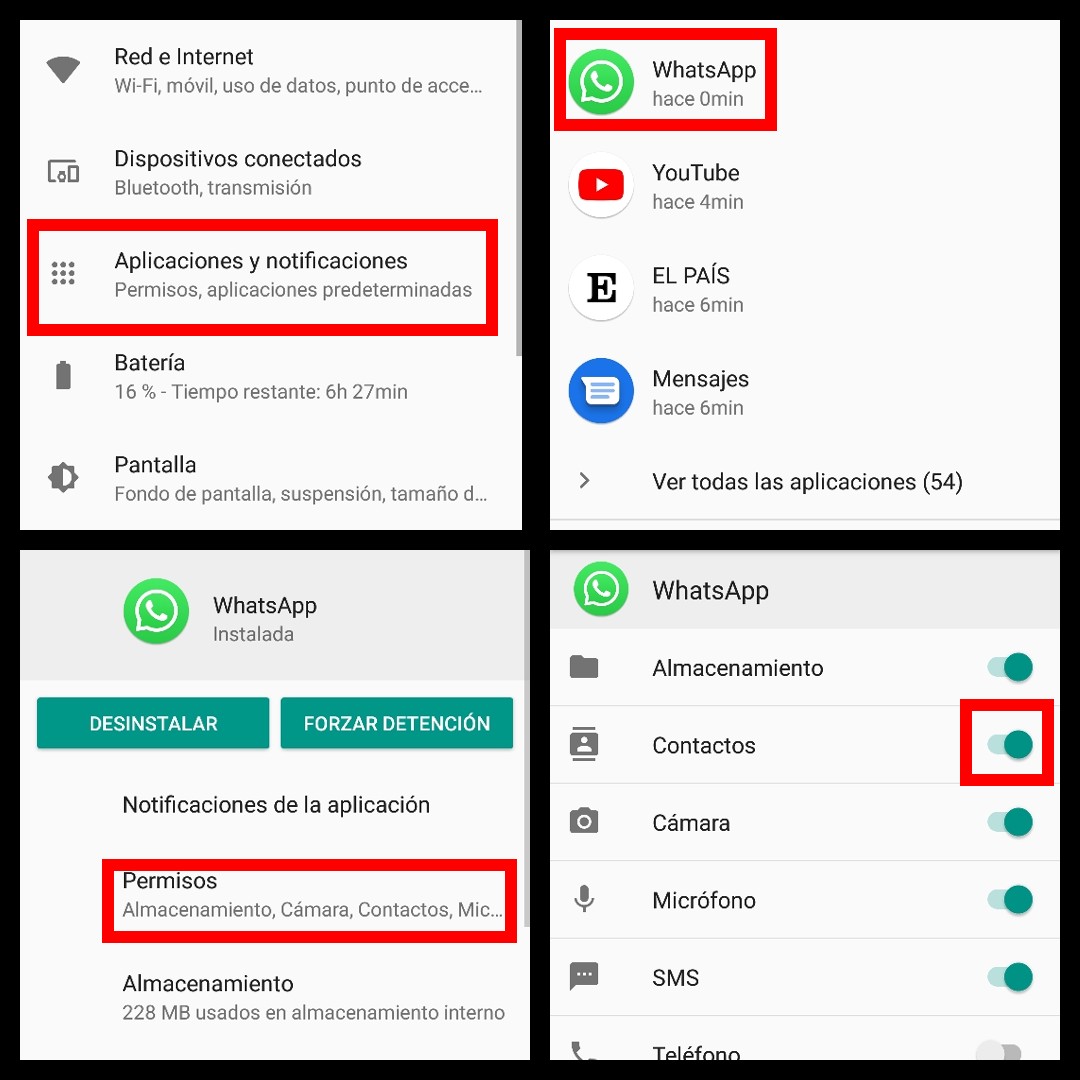 Why my contacts do not appear in WhatsApp 1