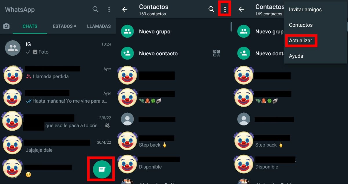 Why my contacts do not appear in WhatsApp 3